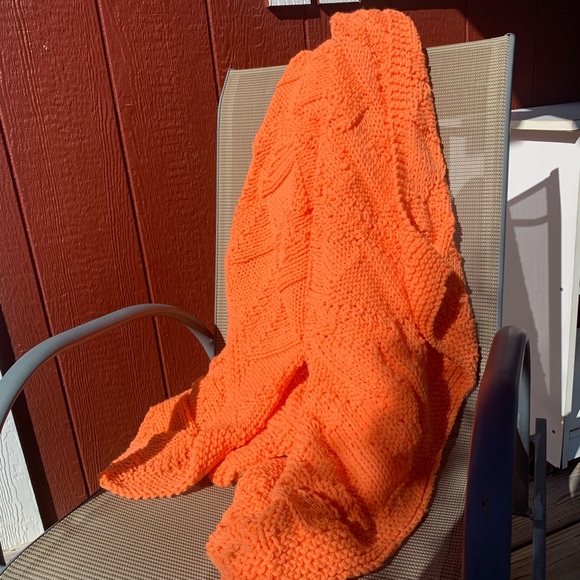 Hand Crafted Other - 🧶 Beautiful Orange/Fall Throw 40 x 50